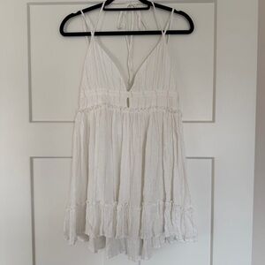 PQ Swim White Halter Mini Dress Cover Up